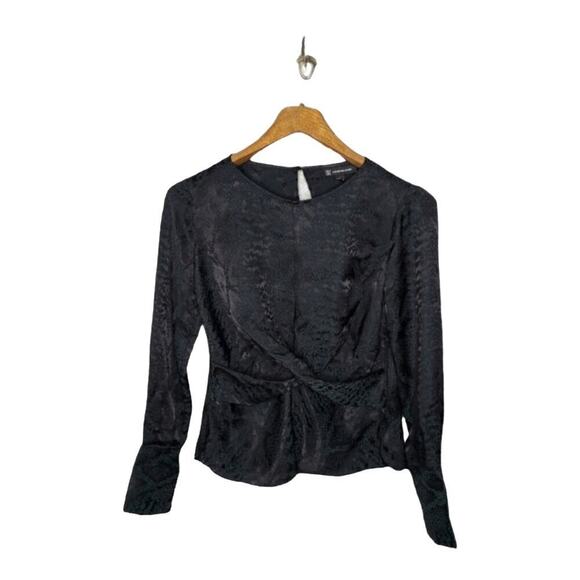 INC International Concepts NWT Snake Print Jacquard Blouse Size XS - Picture 1 of 11